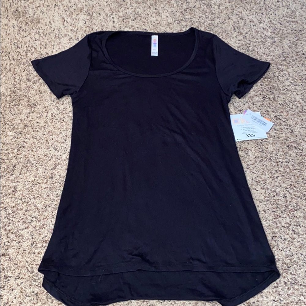NWT LuLaRoe Classic T Black XXS